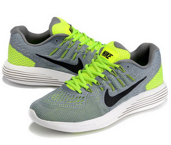 Mens Nike Lunarglide 8 Grey Fluorescent Green 40-45 Canada